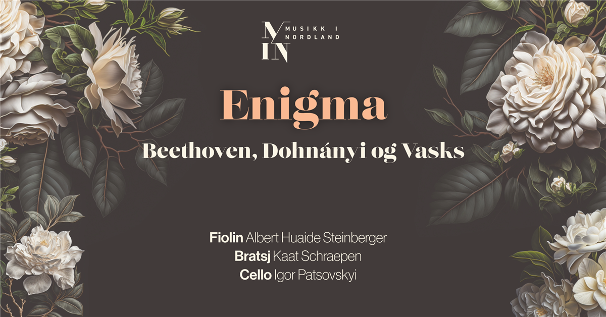 Coverbilde med sort bakgrunn og hvite roser - Klikk for stort bilde