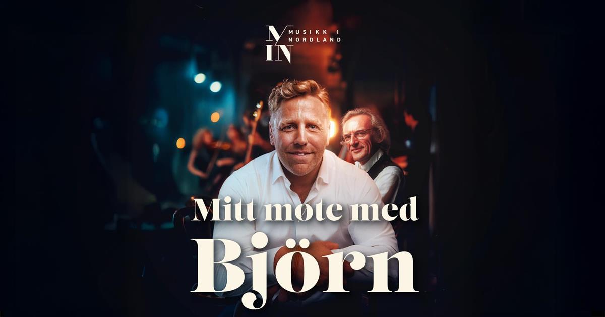 Coverbilde med mann som smiler og orkester i bakgrunnen - Klikk for stort bilde